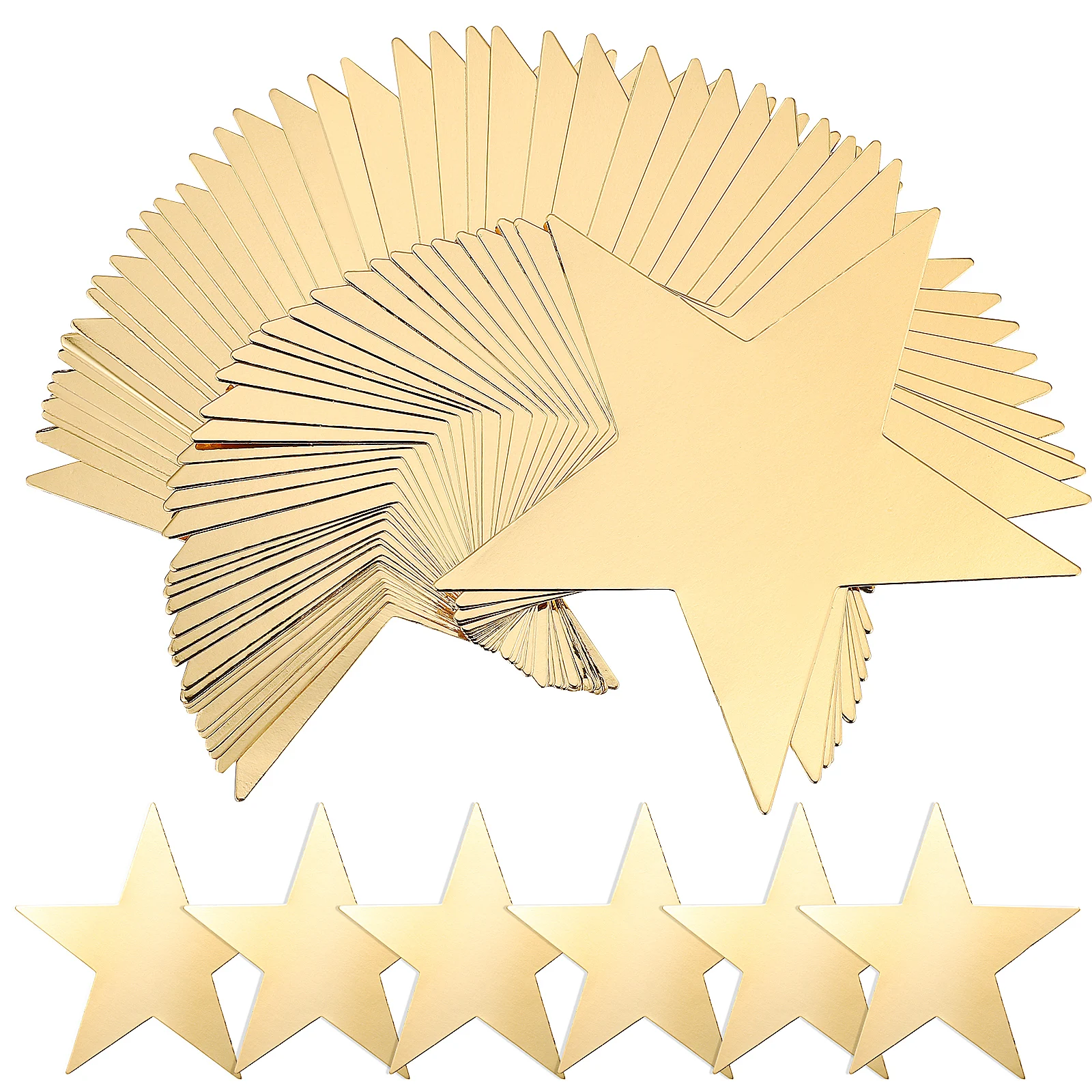 50 Pcs Cutouts Golden Paper Cutouts Shapes Paper Decorations for Classroom Party Wall DIY Projects Accessories
50 Pcs Cutouts Golden Paper Cutouts Shapes Paper Decorations for Classroom Party Wall DIY Projects Accessories