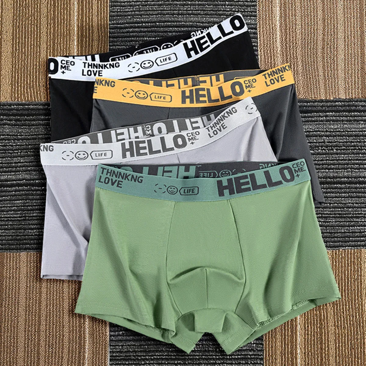 4Pcs Men's Underwear Male Boxers Sexy Underpants Comfortable Breathable Fashion Men's Underwear Casual Sports Shorts
4Pcs Men's Underwear Male Boxers Sexy Underpants Comfortable Breathable Fashion Men's Underwear Casual Sports Shorts