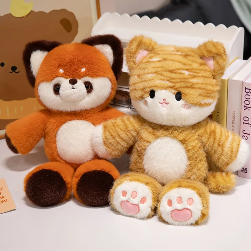 Kawaii Animal Plush Toy Soft Stuffed Fluffy Stripe Yellow Cat Orange Fox Plushie Sleepig Companion Kids Present
Kawaii Animal Plush Toy Soft Stuffed Fluffy Stripe Yellow Cat Orange Fox Plushie Sleepig Companion Kids Present
