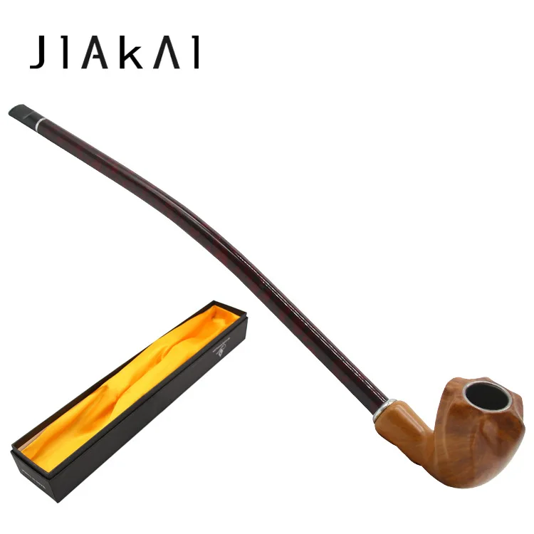 410MM Carved Wood Resin Pipe Long Handle Cigarette Holder Classic Exquisite Wooden Tobacco Smoking Pipe Smoke Gift With Box
410MM Carved Wood Resin Pipe Long Handle Cigarette Holder Classic Exquisite Wooden Tobacco Smoking Pipe Smoke Gift With Box