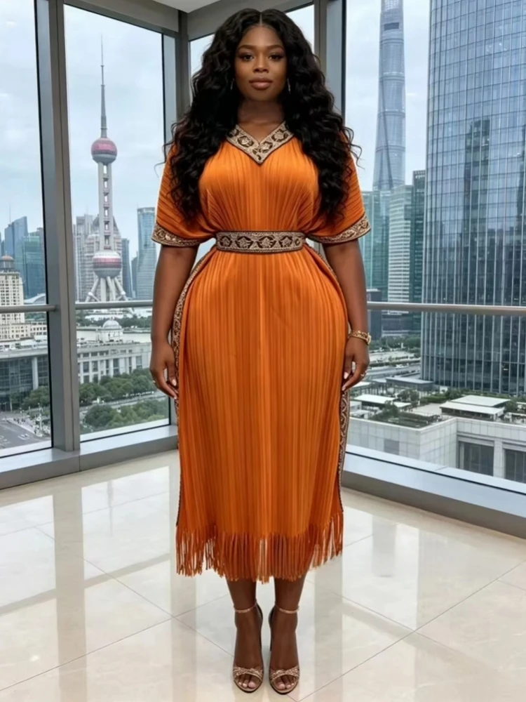 African Dresses For Women Elegant Wedding Muslim Fashion Abayas Dashiki Robe Kaftan Short Sleeve Dress Turkish Africa 2026 New
African Dresses For Women Elegant Wedding Muslim Fashion Abayas Dashiki Robe Kaftan Short Sleeve Dress Turkish Africa 2026 New