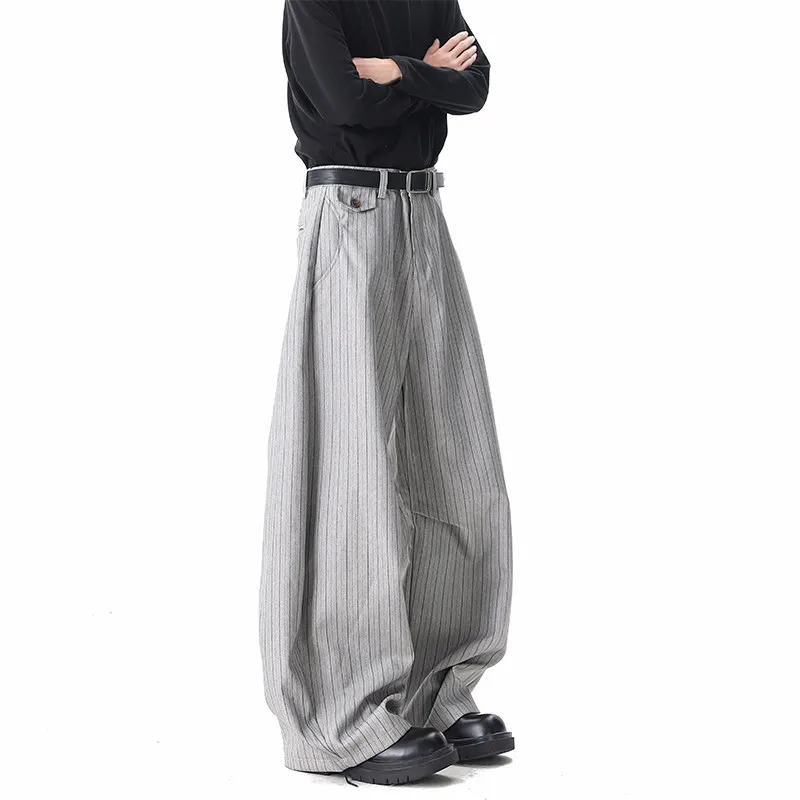 American Retro Striped Knife West Pants Men's Casual Commute Spring Brand Simple Straight Leg Wide Leg Pants
American Retro Striped Knife West Pants Men's Casual Commute Spring Brand Simple Straight Leg Wide Leg Pants