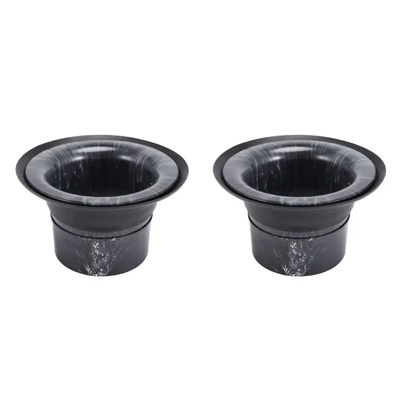 2X Bass Drum Enhancer Port Insert Enhancement Hole Protector Amplifier Kick Booster With Protection Sticker B