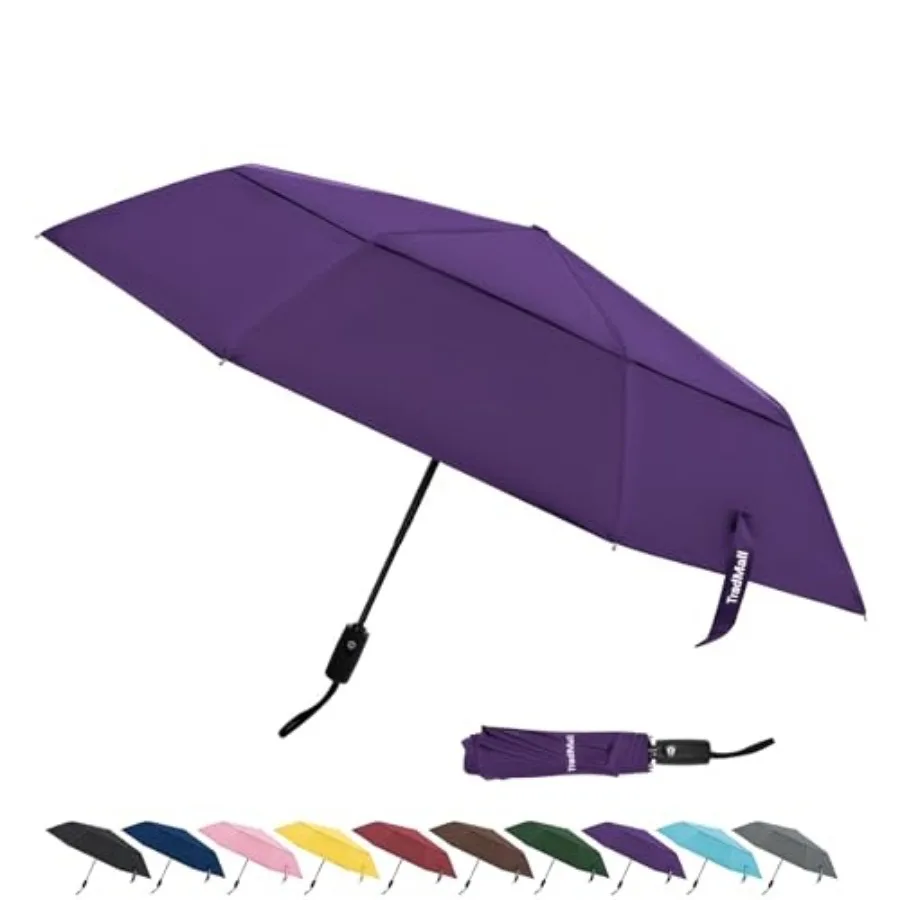 Travel Umbrella, / Double Vented Canopy Windproof Automatic Strong Compact Folding Umbrellas for Rain Women and Men
Travel Umbrella, / Double Vented Canopy Windproof Automatic Strong Compact Folding Umbrellas for Rain Women and Men