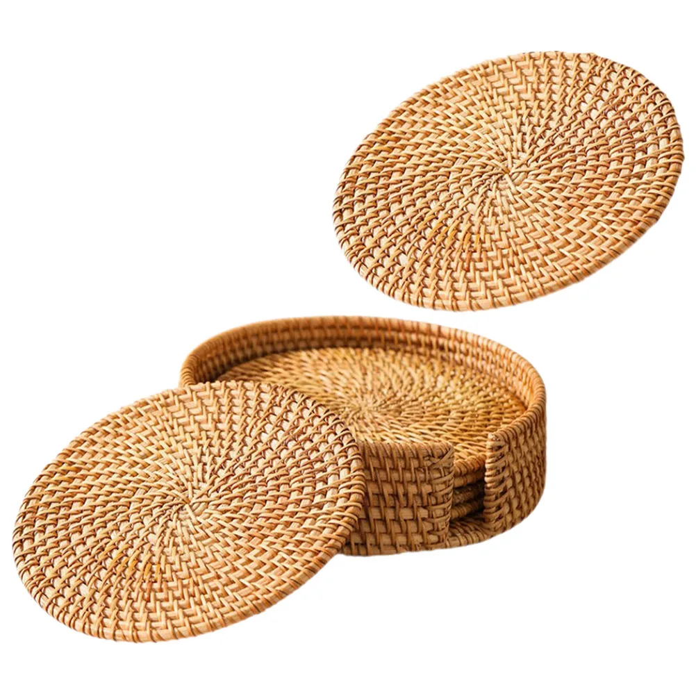 Rustic Coasters Set Woven Drink Coasters for Desk Farmhouse Tea Cup Coaster Set Coffee Table Accessories Rattan Tray Outdoor
Rustic Coasters Set Woven Drink Coasters for Desk Farmhouse Tea Cup Coaster Set Coffee Table Accessories Rattan Tray Outdoor