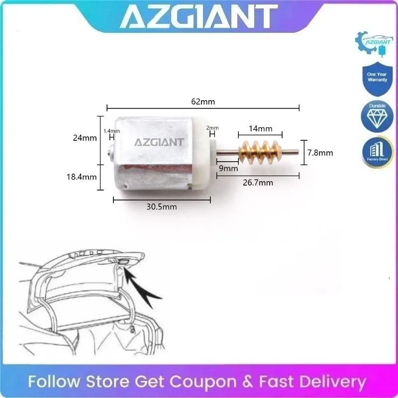 AZGIANT Trunk Lid Actuator Motor for 2014-2018 Benz CLA-Class C117 CLA250 Power Tailgate Lift Motor Car Trunk Lock Release
AZGIANT Trunk Lid Actuator Motor for 2014-2018 Benz CLA-Class C117 CLA250 Power Tailgate Lift Motor Car Trunk Lock Release