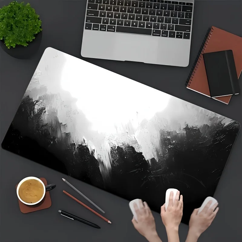 Abstract Black and White Art Large Gaming Mouse Pad Rubber Base Non-Slip Desk Mat for Office Work
Abstract Black and White Art Large Gaming Mouse Pad Rubber Base Non-Slip Desk Mat for Office Work