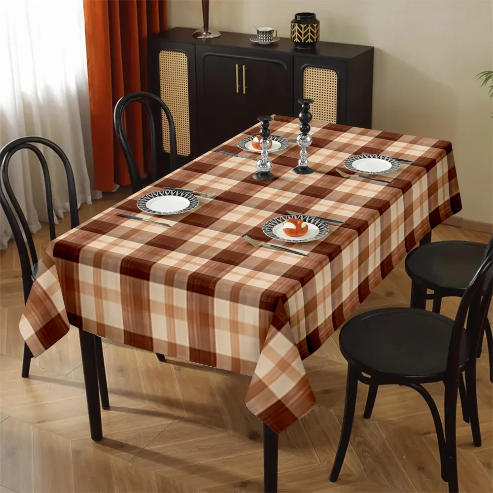 VIKAMA Vintage And Simple Checkered Polyester Tablecloth, Large-Sized Home Decoration, Spring Picnic Party Tablecloth
VIKAMA Vintage And Simple Checkered Polyester Tablecloth, Large-Sized Home Decoration, Spring Picnic Party Tablecloth