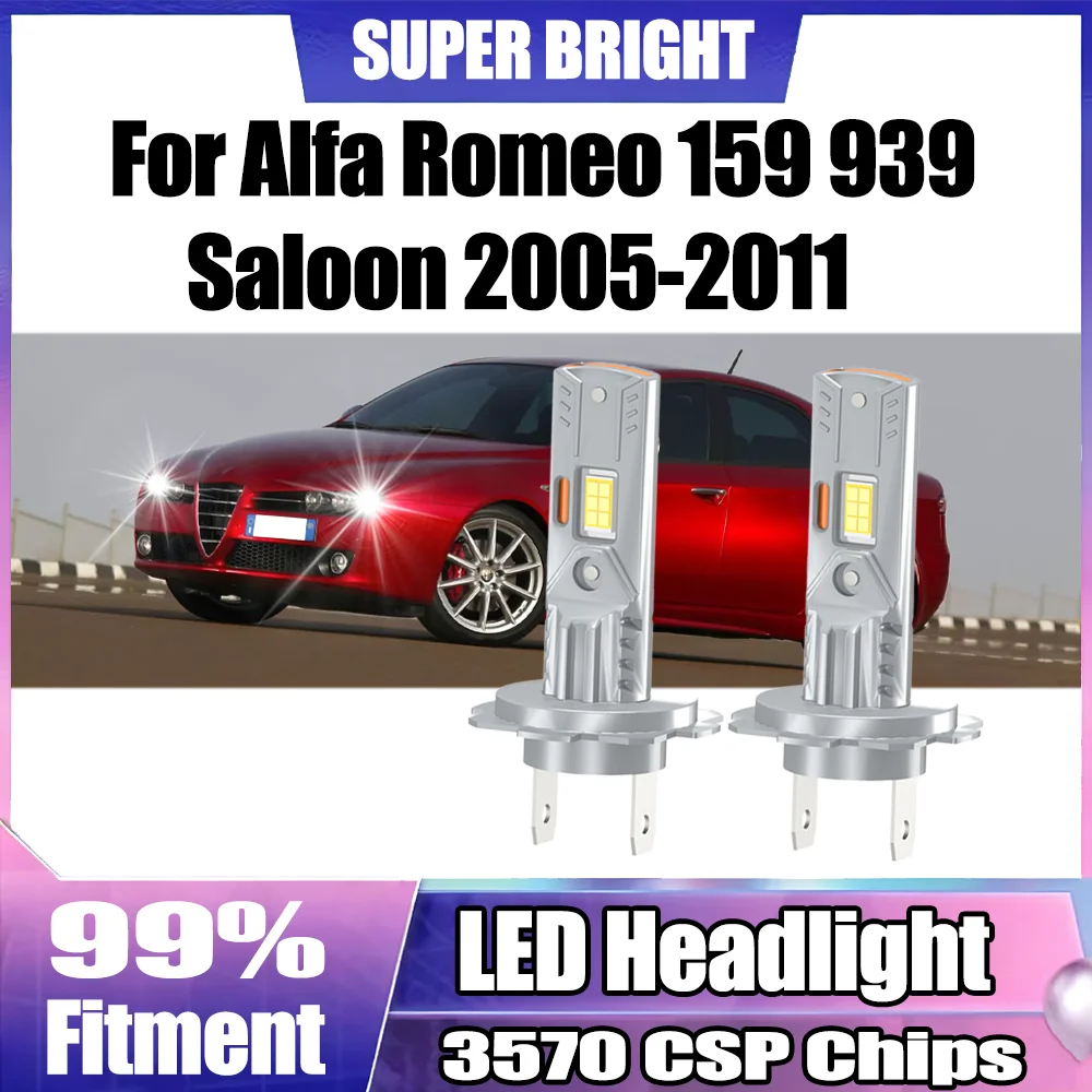2PCS 22000LM High Power Canbus H7 LED Headlight 6000K White 12V For Alfa Romeo 159 939 Saloon 2005 2006 2007 2008 2009 2010 2011
2PCS 22000LM High Power Canbus H7 LED Headlight 6000K White 12V For Alfa Romeo 159 939 Saloon 2005 2006 2007 2008 2009 2010 2011