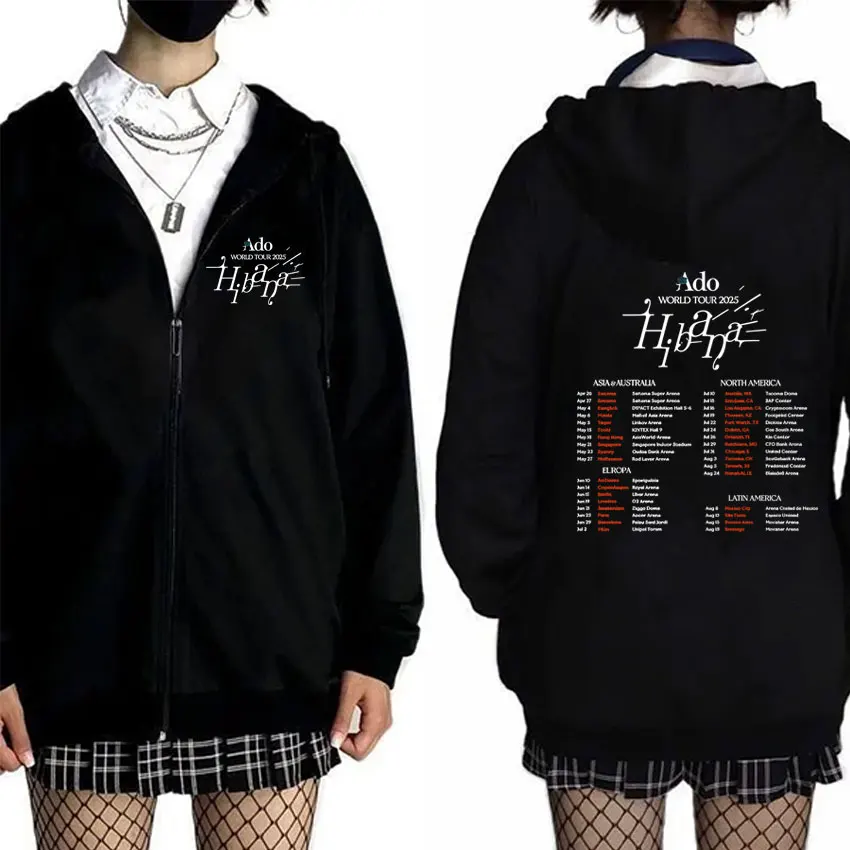 Ado World Tour 2025 Hibana Graphic Zipper Hoodie Men Women Fashion Japanese Style Zip Up Hoodies Male Vintage Fleece Jacket Coat
Ado World Tour 2025 Hibana Graphic Zipper Hoodie Men Women Fashion Japanese Style Zip Up Hoodies Male Vintage Fleece Jacket Coat