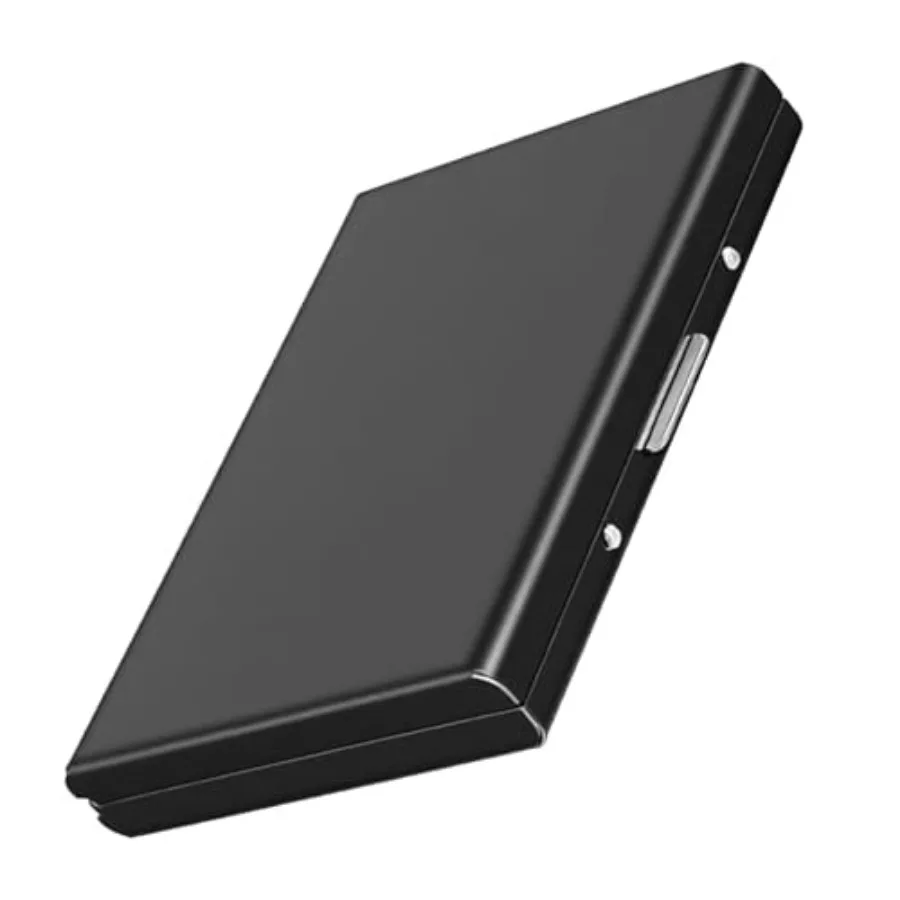 Metal Business Card Holder, Blocking Credit Cards Case, Slim Stainless Steel Card Protector for Men and Women
Metal Business Card Holder, Blocking Credit Cards Case, Slim Stainless Steel Card Protector for Men and Women