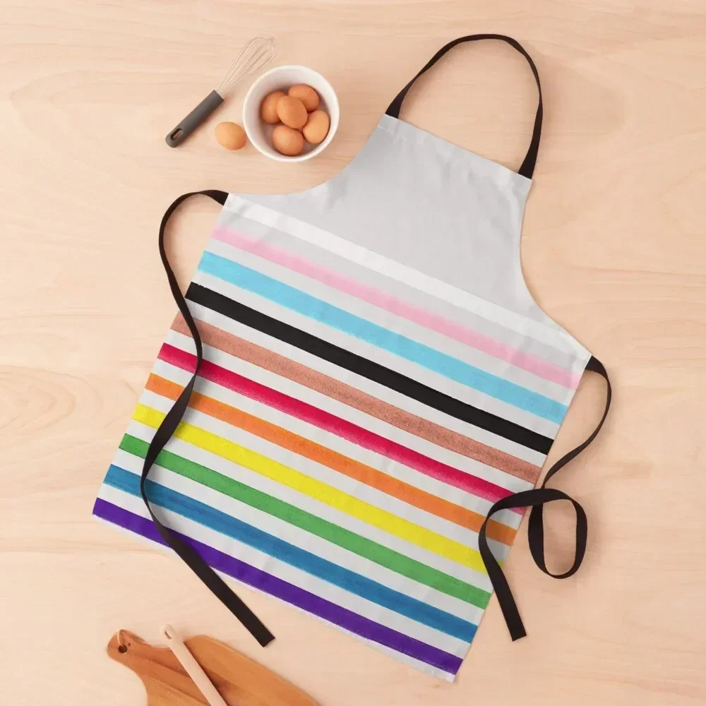 Progress Pride Stripes Apron professional hairdresser Chef jacket men beauty master Men's Kitchen Apron
Progress Pride Stripes Apron professional hairdresser Chef jacket men beauty master Men's Kitchen Apron
