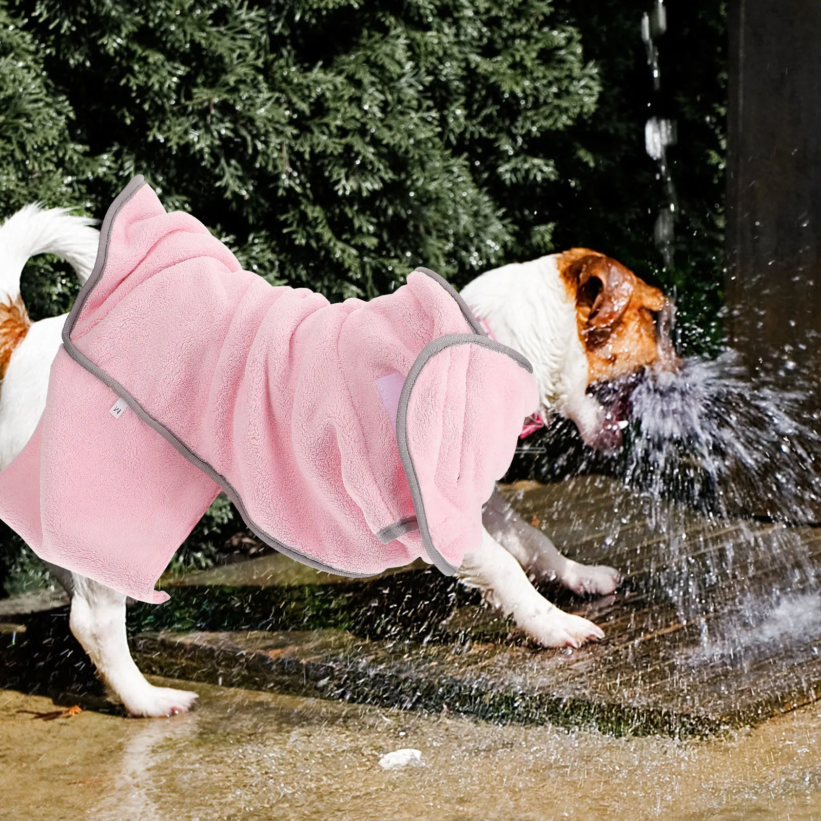 Soft Pet Quick-Drying Bathrobe for Dogs Comfortable Lightweight Puppy Robe Cozy Warm Drying Clothes Fiber Dog Bath Towel
Soft Pet Quick-Drying Bathrobe for Dogs Comfortable Lightweight Puppy Robe Cozy Warm Drying Clothes Fiber Dog Bath Towel