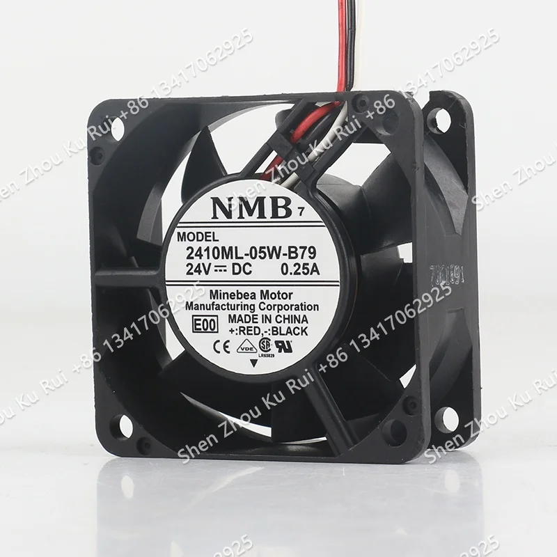 NMB DC24V 0.25A AC EC 6025 60X60X25MM 6CM Fanuc alarm large air volume three wire 2410ML-05W-B79 cooling fan
NMB DC24V 0.25A AC EC 6025 60X60X25MM 6CM Fanuc alarm large air volume three wire 2410ML-05W-B79 cooling fan