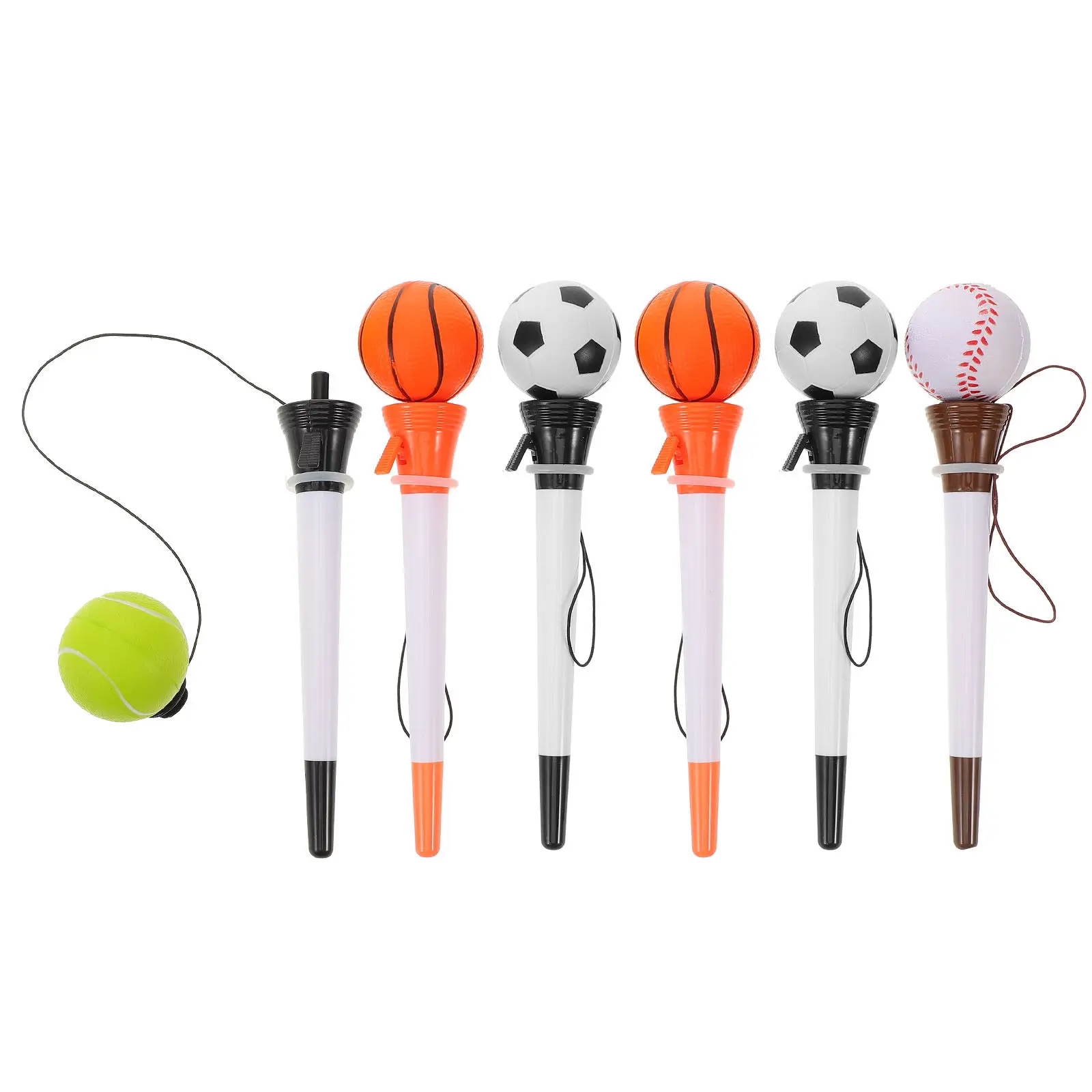 Набор из 6 ручек-мячиков в спортивном стиле: баскетбол, футбол, волейбол. Креативные и оригинальные шариковые ручки для студентов и офиса.
Набор из 6 ручек-мячиков в спортивном стиле: баскетбол, футбол, волейбол. Креативные и оригинальные шариковые ручки для студентов и офиса.