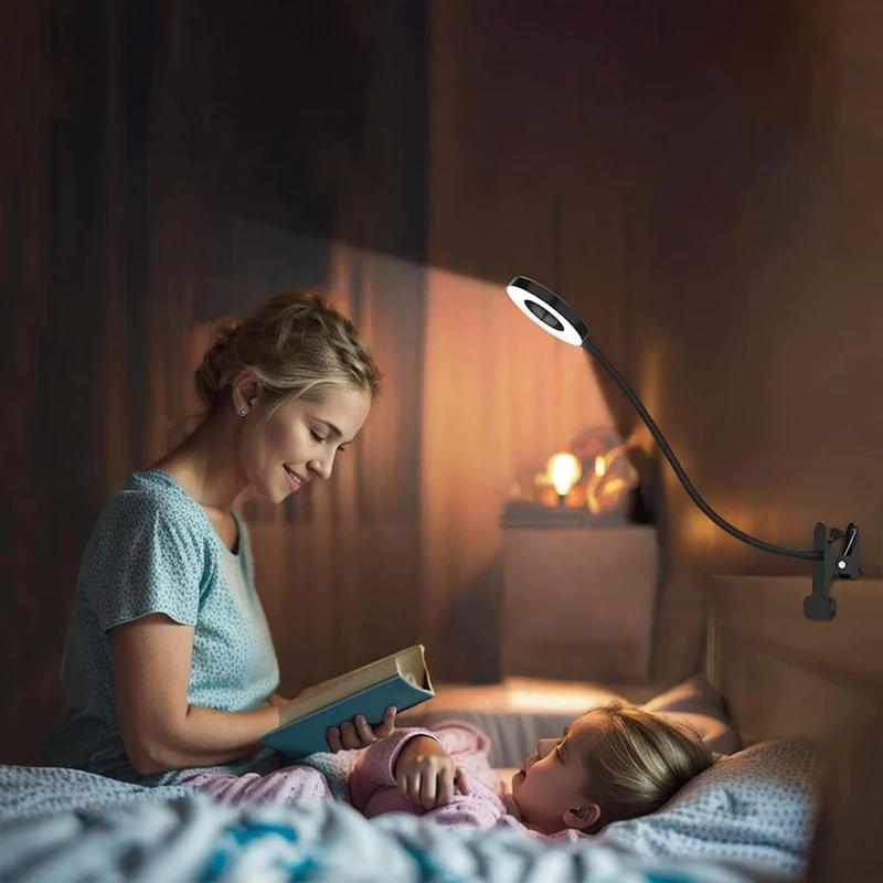 Desk Lamp, LED Clip On Light Reading Lights USB Book Clamp Light With 3 Color Modes Eye Protection Kids Desk Lamp Easy To Use
Desk Lamp, LED Clip On Light Reading Lights USB Book Clamp Light With 3 Color Modes Eye Protection Kids Desk Lamp Easy To Use