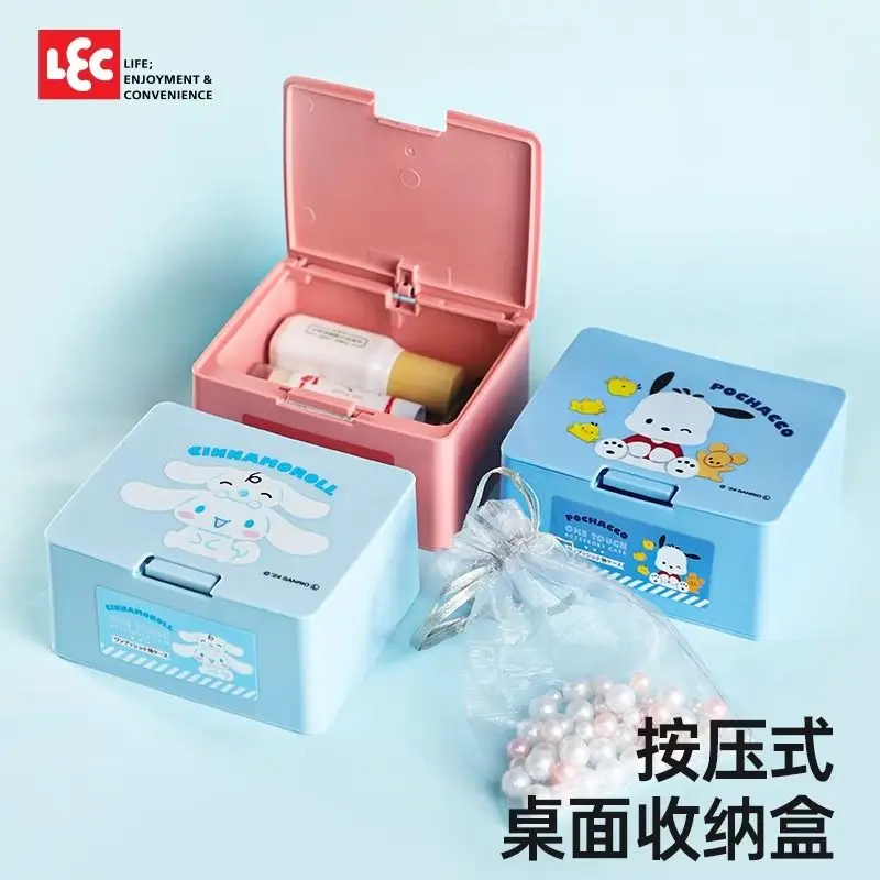 Sanrio anime kawaii My Melody flip dustproof jewelry box girl cartoon Kuromi Pochacco desktop item classification storage box
Sanrio anime kawaii My Melody flip dustproof jewelry box girl cartoon Kuromi Pochacco desktop item classification storage box