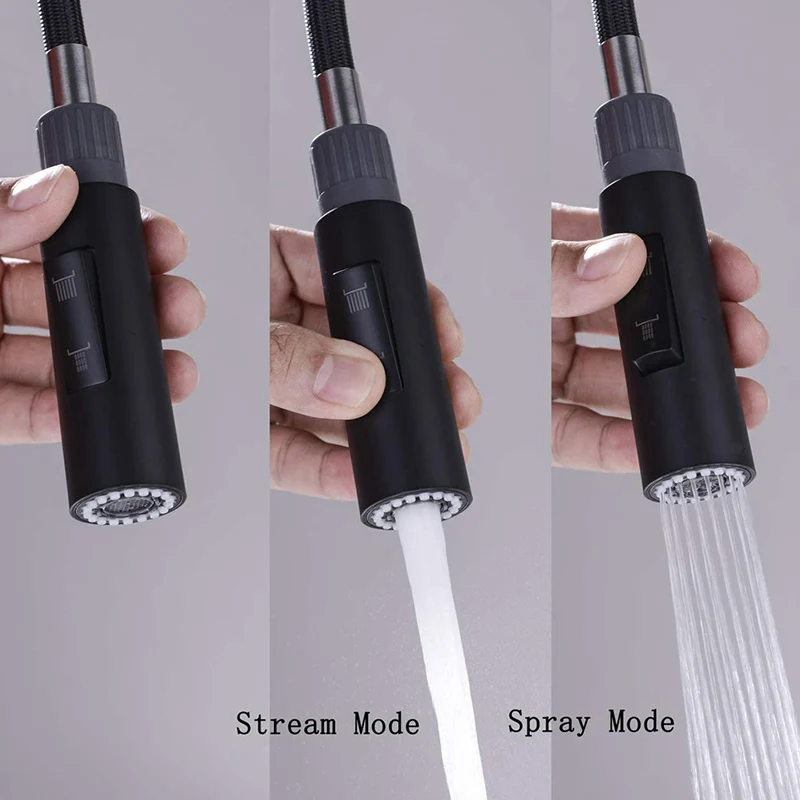 Kitchen Faucet Nozzle Replacement, 2-Function Pull Out Sprayer Head with 3 Colors Option, G1/2 Threaded Connector
Kitchen Faucet Nozzle Replacement, 2-Function Pull Out Sprayer Head with 3 Colors Option, G1/2 Threaded Connector