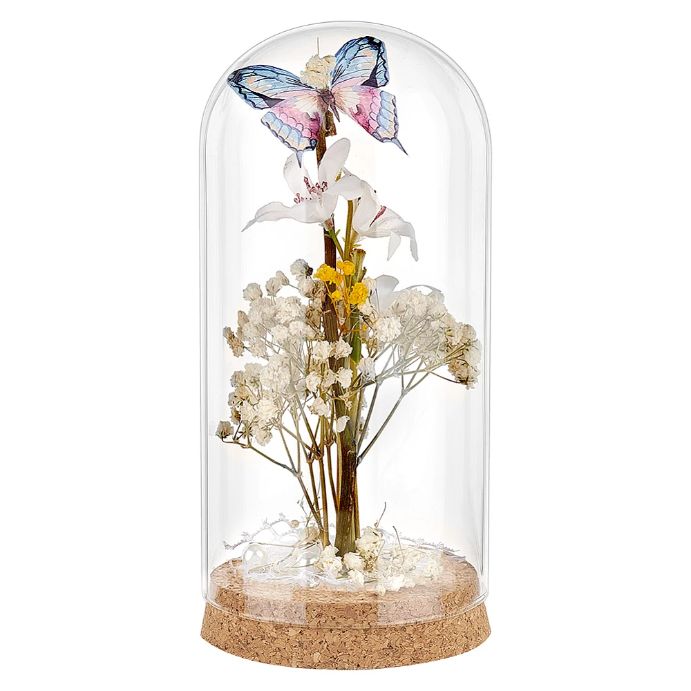 Glass Dome Cover Decorative Display Case Cloche Bell Jar Terrarium with Cork Base for DIY Preserved Flower Gift Clear 88x185mm
Glass Dome Cover Decorative Display Case Cloche Bell Jar Terrarium with Cork Base for DIY Preserved Flower Gift Clear 88x185mm