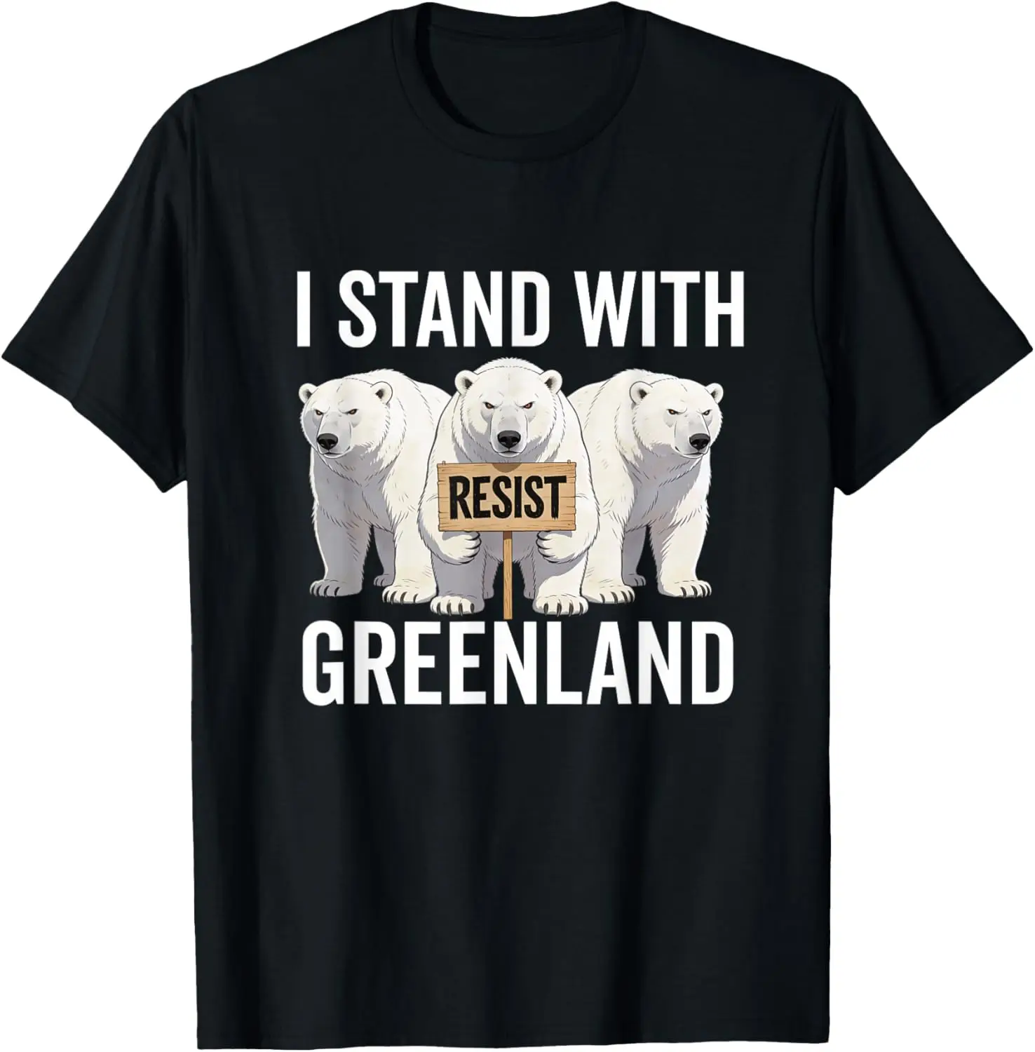 I Stand with Greenland Protest Polar Bear Greenland Denmark T-Shirt
I Stand with Greenland Protest Polar Bear Greenland Denmark T-Shirt