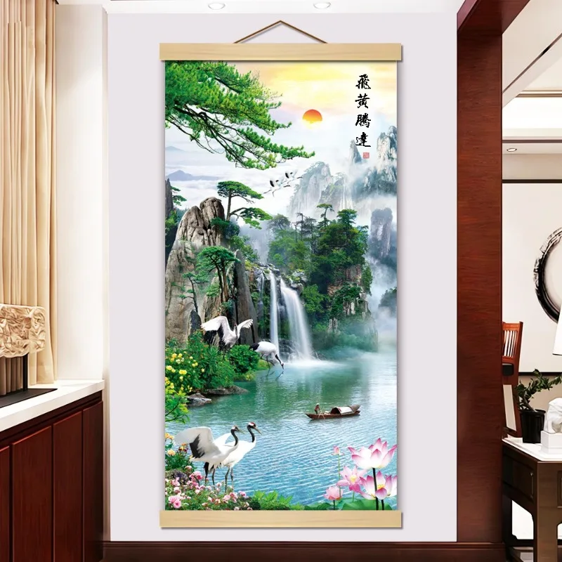Welcoming Landscape Painting Guests Pine Trees High Mountains Rooms Living Rooms Entrance Halls Scroll Decorations Paintings
Welcoming Landscape Painting Guests Pine Trees High Mountains Rooms Living Rooms Entrance Halls Scroll Decorations Paintings
