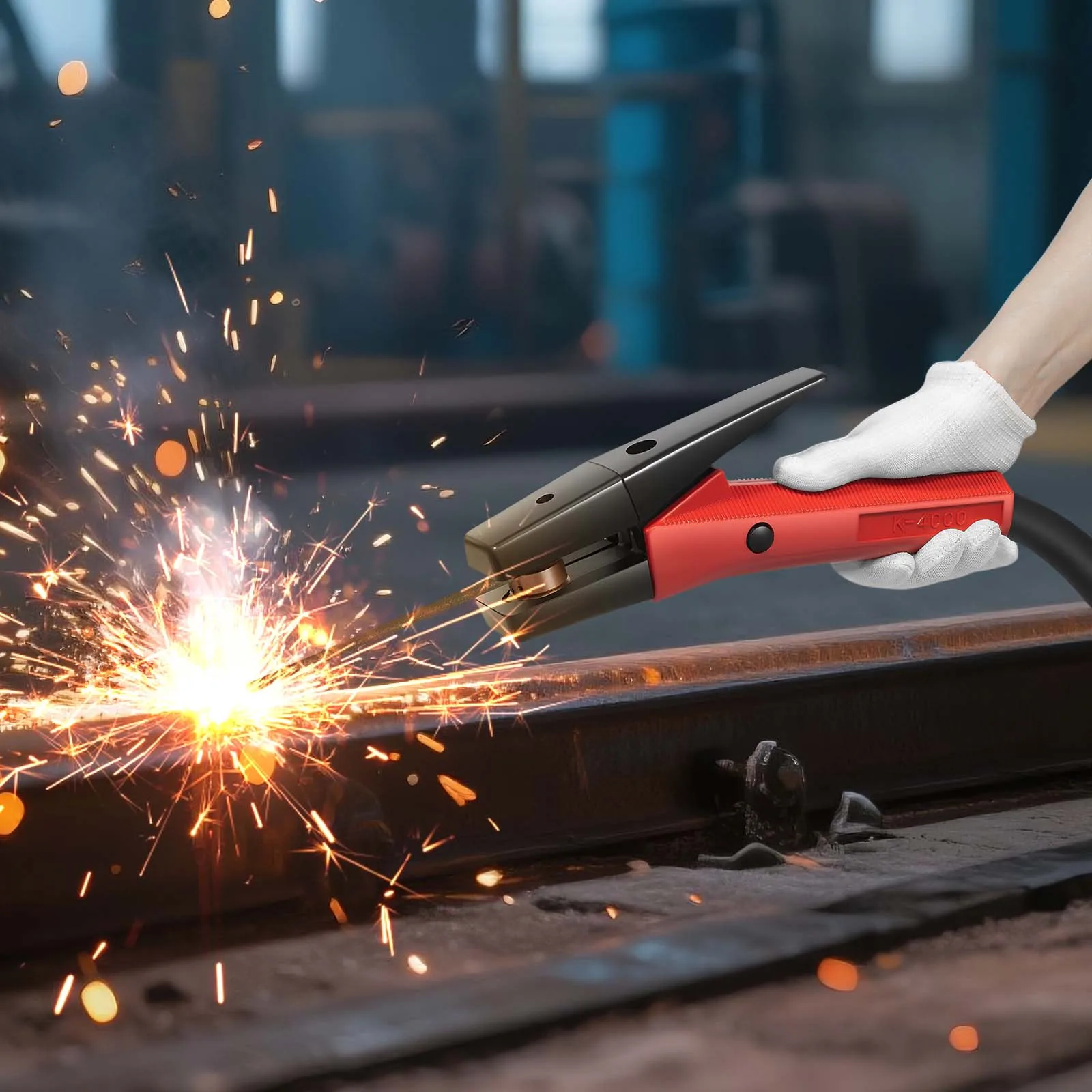 K4000 1000A Carbon Arc Gouging Torch with Cable, 220cm Air Gouging Machining Tool, 360° Rotatable Air Carbon Arc Gouging Torch for Steel, Copper
K4000 1000A Carbon Arc Gouging Torch with Cable, 220cm Air Gouging Machining Tool, 360° Rotatable Air Carbon Arc Gouging Torch for Steel, Copper