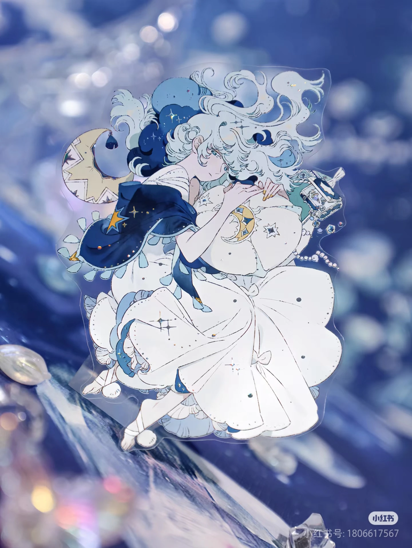10M Roll shine Crescent Moon Stardust Shell Light washi PET Tape Guka Liu Ma Gu Meiba Character
10M Roll shine Crescent Moon Stardust Shell Light washi PET Tape Guka Liu Ma Gu Meiba Character