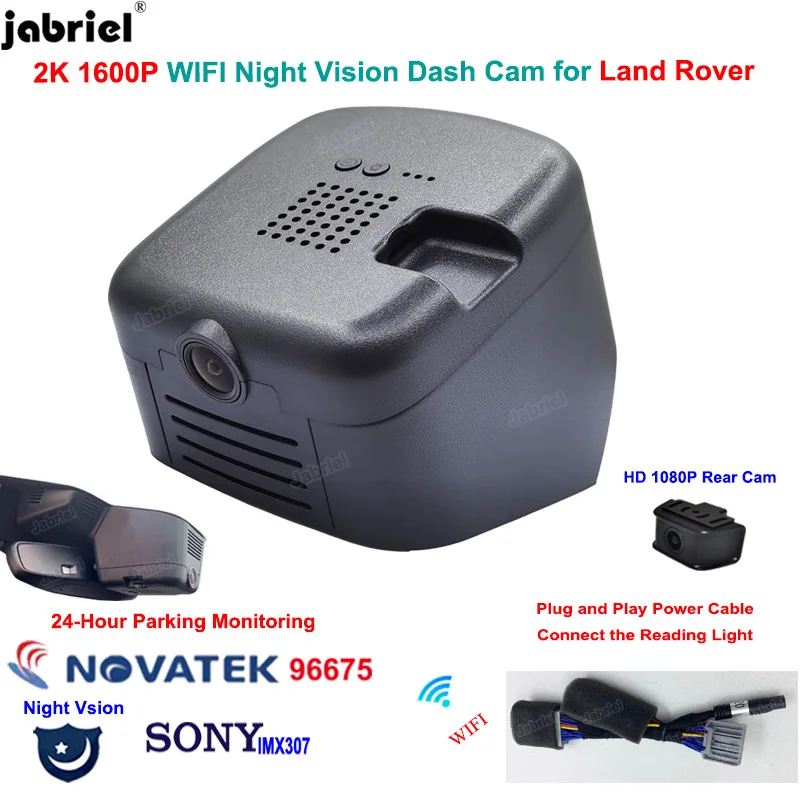 New Wifi 2K 1600P Dash Cam Car DVR Camera 24H Dual Lens Video Recorder Dashcam For Land Rover Discovery Sport 2020 2021 2022
New Wifi 2K 1600P Dash Cam Car DVR Camera 24H Dual Lens Video Recorder Dashcam For Land Rover Discovery Sport 2020 2021 2022