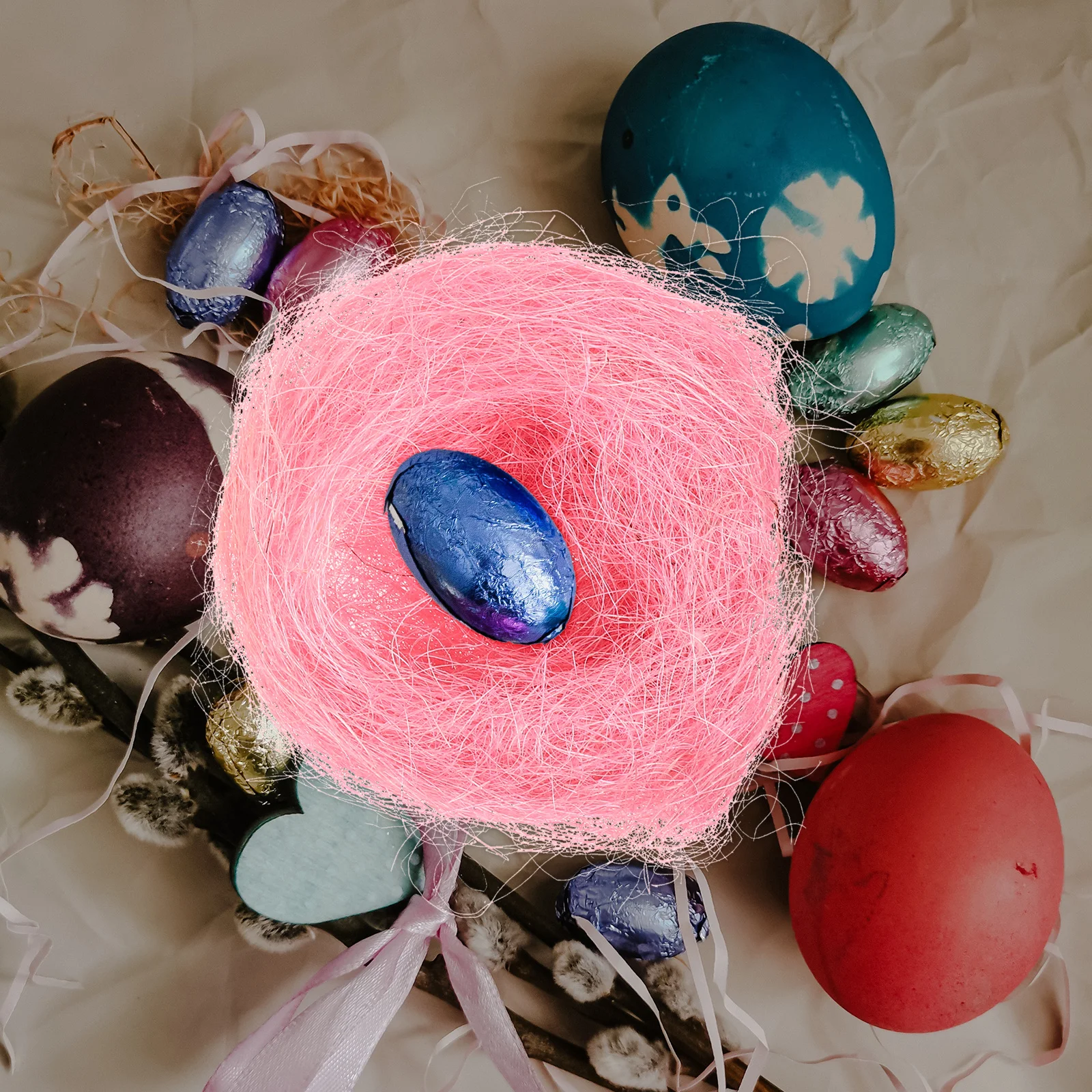 5Pcs Easter Bird Nest Fillers Colorful Premium Material Decorative Nest Supplies for Easter Holiday Decorations
5Pcs Easter Bird Nest Fillers Colorful Premium Material Decorative Nest Supplies for Easter Holiday Decorations