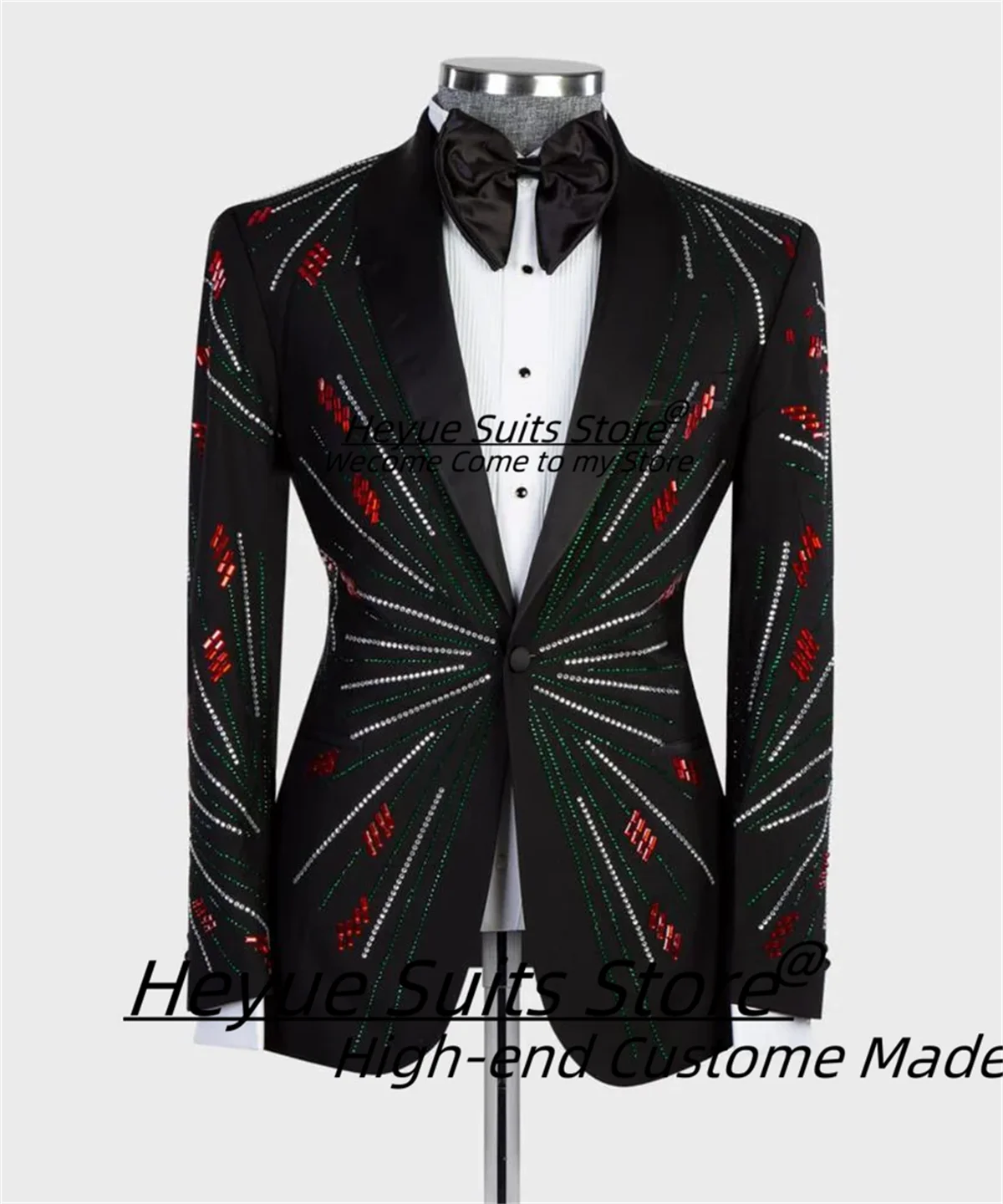 Luxuly Fashion Silver/Red Stoned Men Suits Customized Slim Fit Peak Lapel Groom Wedding Tuxedos Male Prom Blazers Ropa Hombre
Luxuly Fashion Silver/Red Stoned Men Suits Customized Slim Fit Peak Lapel Groom Wedding Tuxedos Male Prom Blazers Ropa Hombre