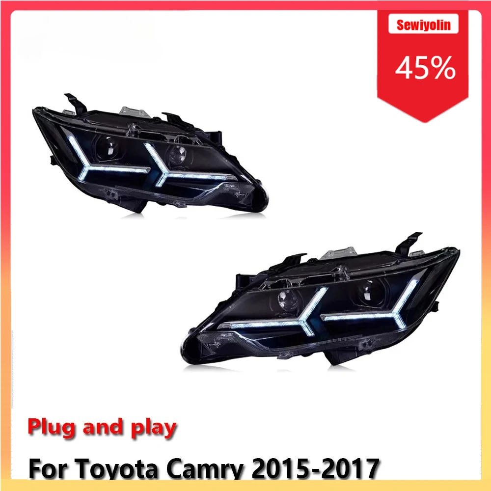 Car Headlight LED Automobile Parts For Toyota Camry 2015-2017 Fog DRL Brake Turn Signal Lamp Plug and Play
Car Headlight LED Automobile Parts For Toyota Camry 2015-2017 Fog DRL Brake Turn Signal Lamp Plug and Play