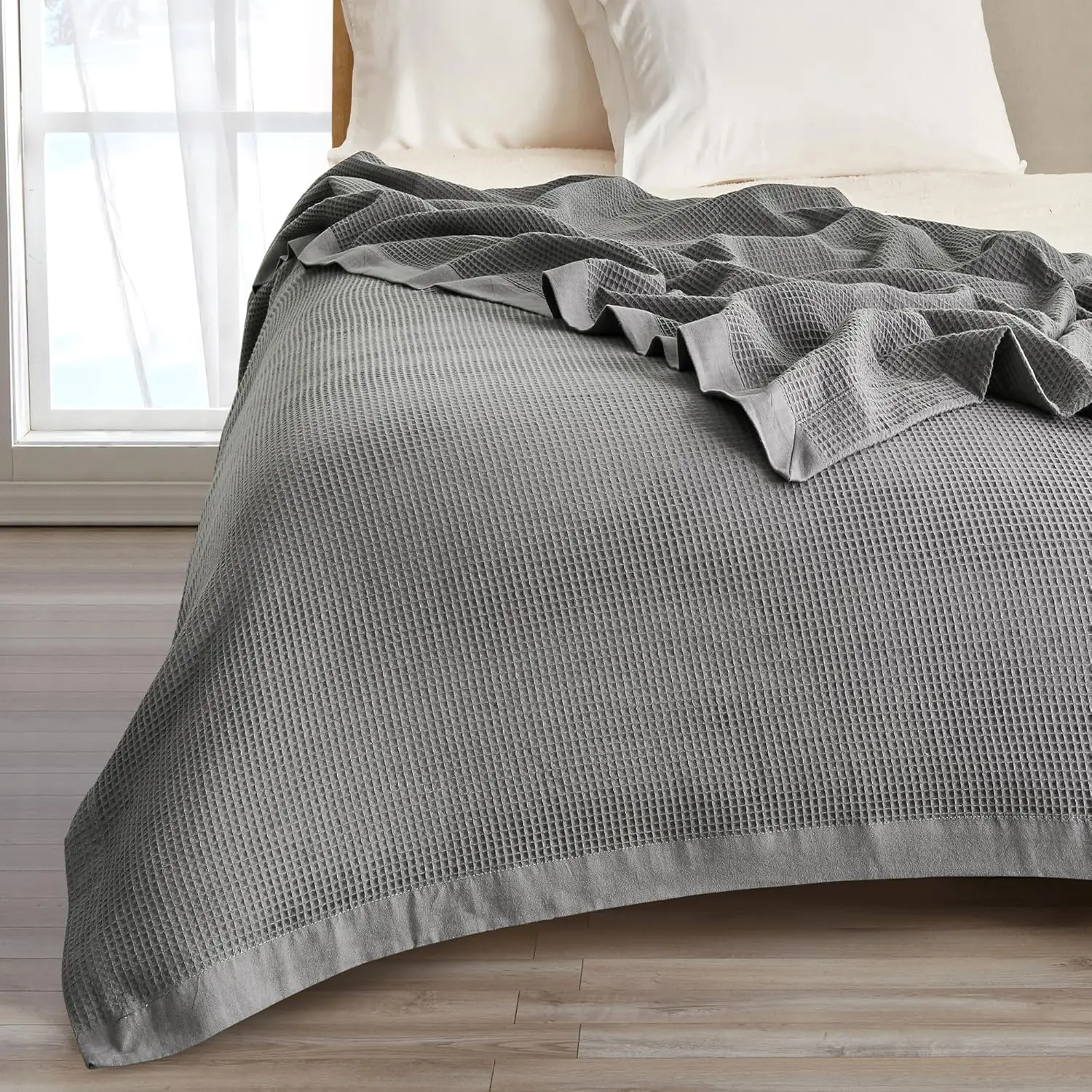 100% Cotton Blanket For King Size Bed | Lightweight And Breathable Waffle Weave Blankets For Summer & Spring | Versatile,
100% Cotton Blanket For King Size Bed | Lightweight And Breathable Waffle Weave Blankets For Summer & Spring | Versatile,