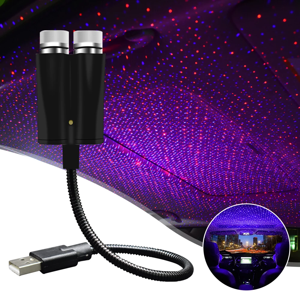 Car Roof Star Lights Interior USB Mini LED Starry Sky Projector Auto Lamp Decoration Night Galaxy Laser Home Atmosphere Lantern
Car Roof Star Lights Interior USB Mini LED Starry Sky Projector Auto Lamp Decoration Night Galaxy Laser Home Atmosphere Lantern