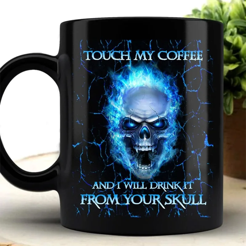 New Kitchen Accessories Ceramic Skull Mug For Halloween Gift Horror Skull Print Mug Funny Coffee Tea Cup 300ml Cocina
New Kitchen Accessories Ceramic Skull Mug For Halloween Gift Horror Skull Print Mug Funny Coffee Tea Cup 300ml Cocina