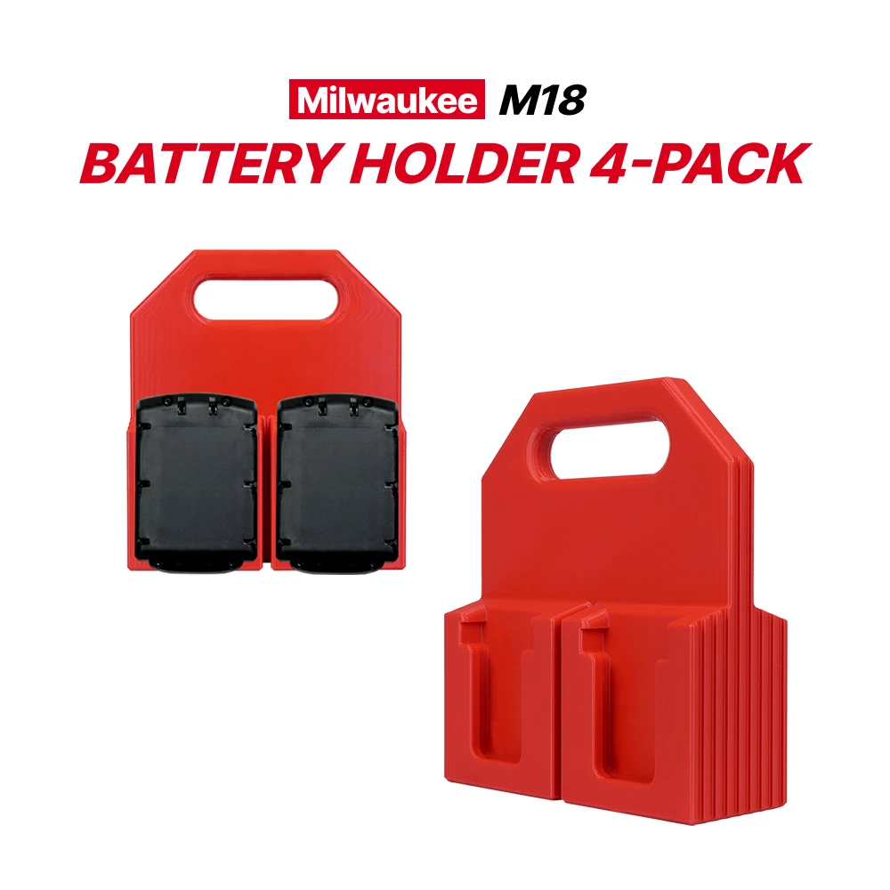 for Milwaukee M18 Battery Holder 4-Pack Portable Carry Caddy for Tool Storage Organization
for Milwaukee M18 Battery Holder 4-Pack Portable Carry Caddy for Tool Storage Organization