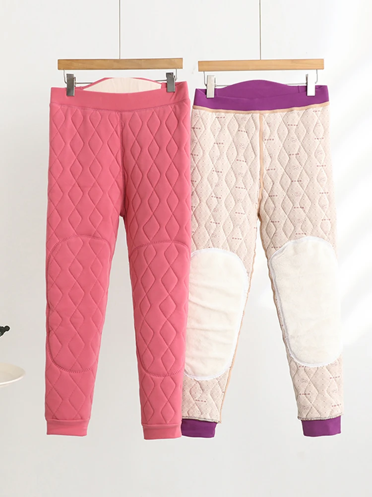 Thickened High-waist Women's Thermal Pants Knee Pads Fleece Lined Dervo Cotton Trousers Warm Winter Bottoms plus Size
Thickened High-waist Women's Thermal Pants Knee Pads Fleece Lined Dervo Cotton Trousers Warm Winter Bottoms plus Size