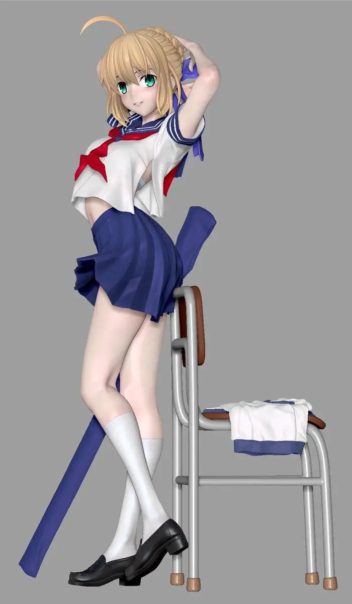 Anime Summer school uniform Saber fate Kit kawaii Resin GK DIY White Assembly GK Model Statue Toys doll Collection Gifts
Anime Summer school uniform Saber fate Kit kawaii Resin GK DIY White Assembly GK Model Statue Toys doll Collection Gifts