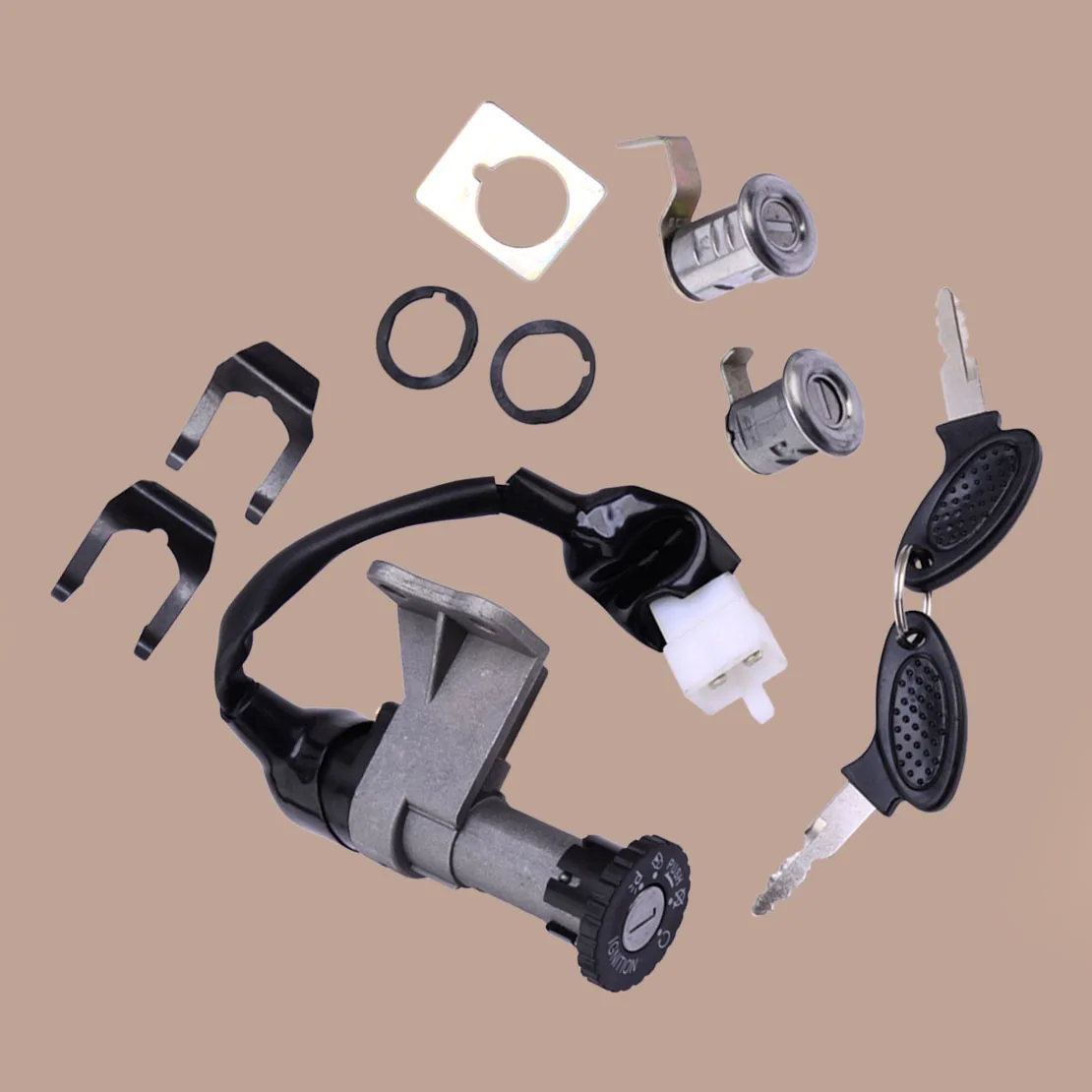 Motorcycle Motor Ignition Key Switch Lock Set Fit for GY6 4STROKE 50-150cc Universal
Motorcycle Motor Ignition Key Switch Lock Set Fit for GY6 4STROKE 50-150cc Universal
