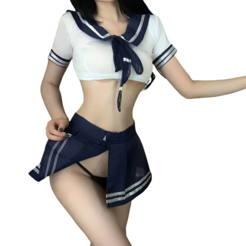 Women's Erotic Lingerie Sexy Schoolgirl JK Clothing Role Play Bra Mini Skirt Underwear Set Hot Baby Doll Dress Bra Suit
Women's Erotic Lingerie Sexy Schoolgirl JK Clothing Role Play Bra Mini Skirt Underwear Set Hot Baby Doll Dress Bra Suit