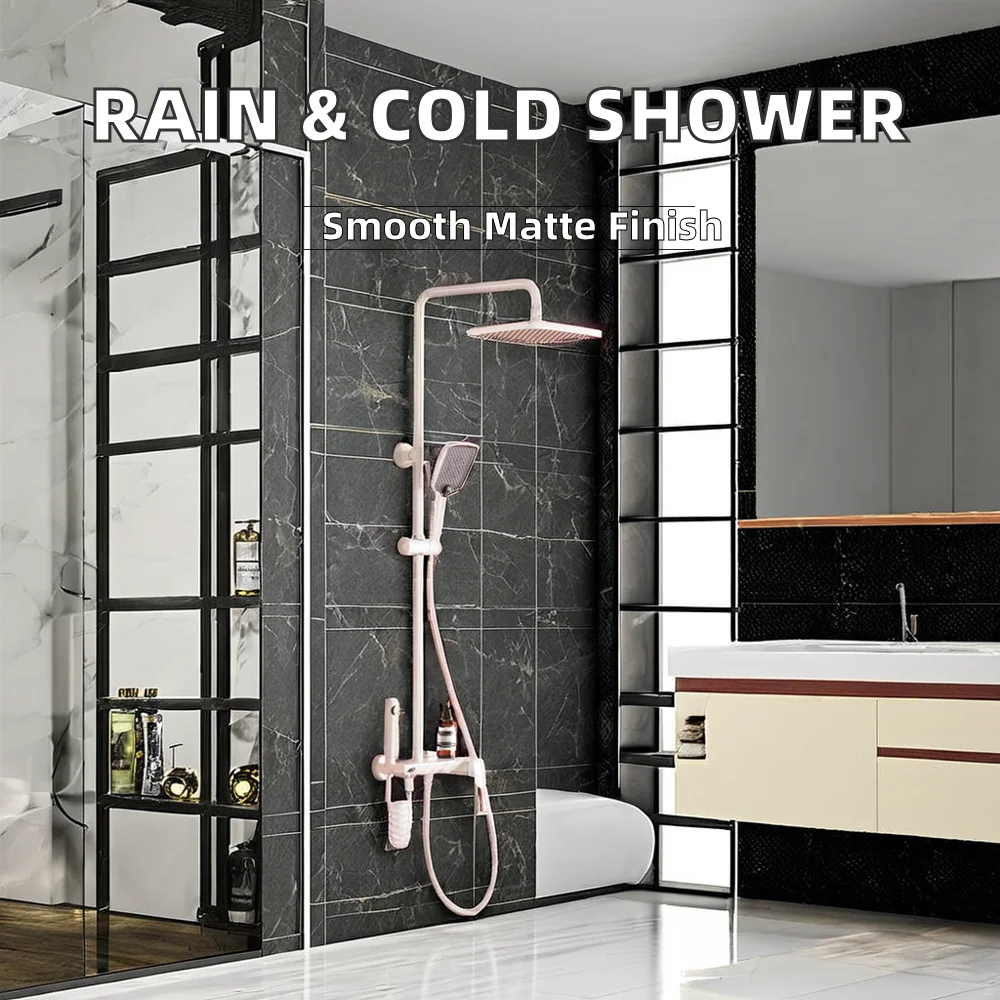 Multifunction Thermostatic Brass Rain Fall Hot and Cold Column Spray Piano Key White Shower Set System with Slide Bar
Multifunction Thermostatic Brass Rain Fall Hot and Cold Column Spray Piano Key White Shower Set System with Slide Bar