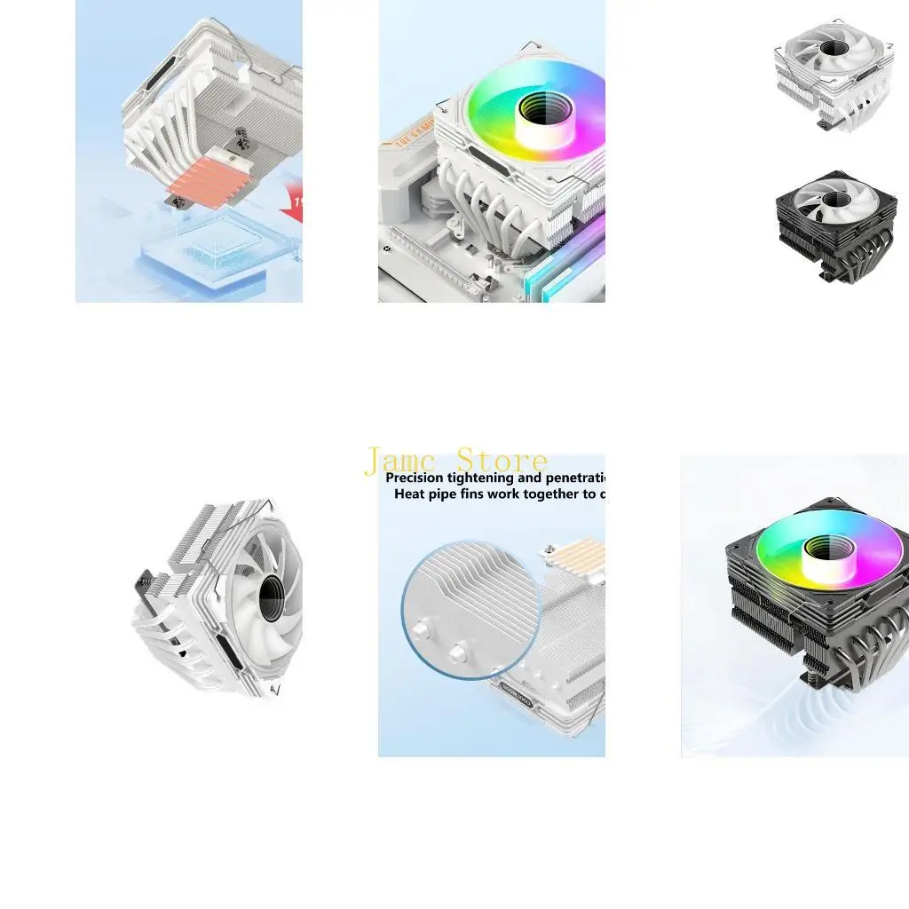 LX0B Advanced 6Heat Pipe Cooling Fan CPU AirCooler For Optimals Computer Performances
LX0B Advanced 6Heat Pipe Cooling Fan CPU AirCooler For Optimals Computer Performances