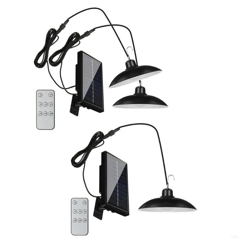 F68D Solar Powered Pendant Light Waterproof LED Chandelier Lamp with Remote Control
F68D Solar Powered Pendant Light Waterproof LED Chandelier Lamp with Remote Control