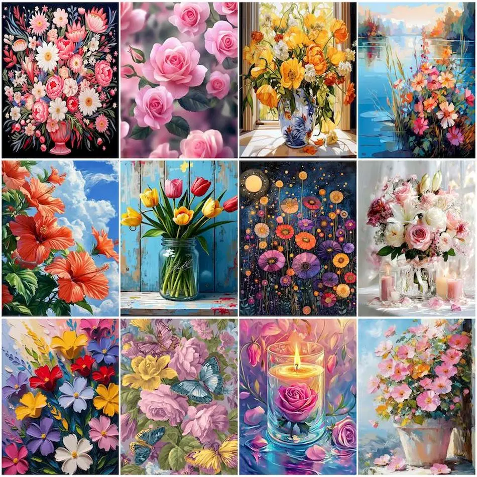 RUOPOTY Painting By Number Adults Flowers Diy Acrylic Oil Art Paint Kit Handpainted Oil Painting On Canvas Markers By Numbers
RUOPOTY Painting By Number Adults Flowers Diy Acrylic Oil Art Paint Kit Handpainted Oil Painting On Canvas Markers By Numbers