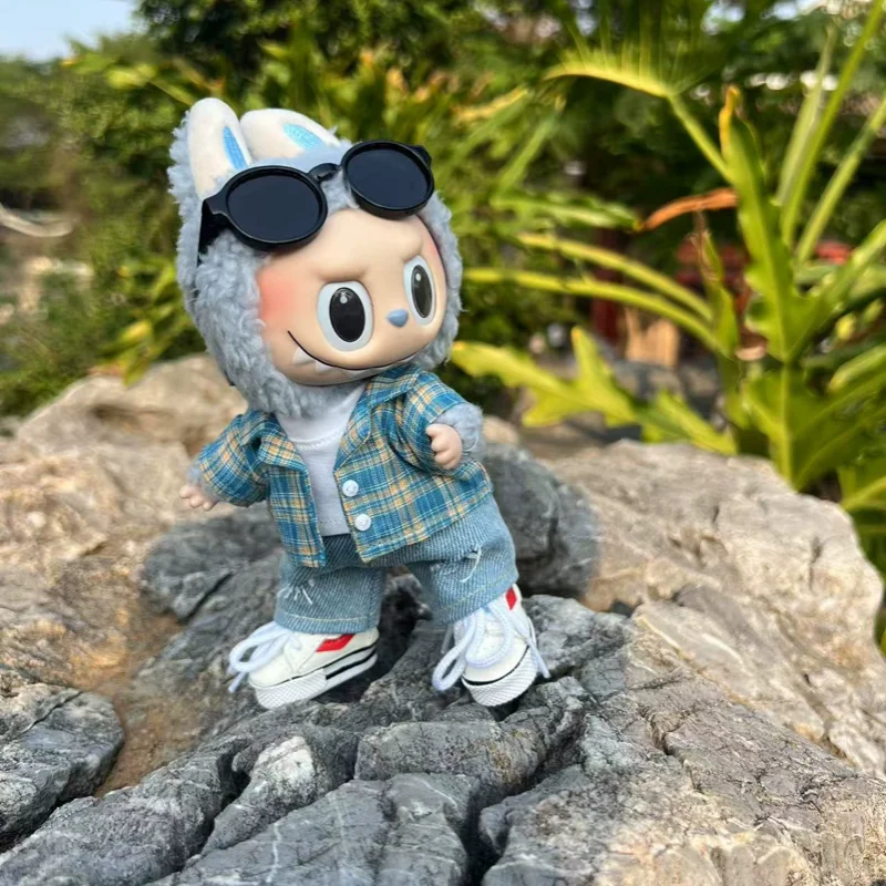 15-17cm Mini Doll'S Labubu Clothes Outfit Accessories Fashion Current Shirt Ripped Jeans Set Clothing Ropa Labubu
15-17cm Mini Doll'S Labubu Clothes Outfit Accessories Fashion Current Shirt Ripped Jeans Set Clothing Ropa Labubu