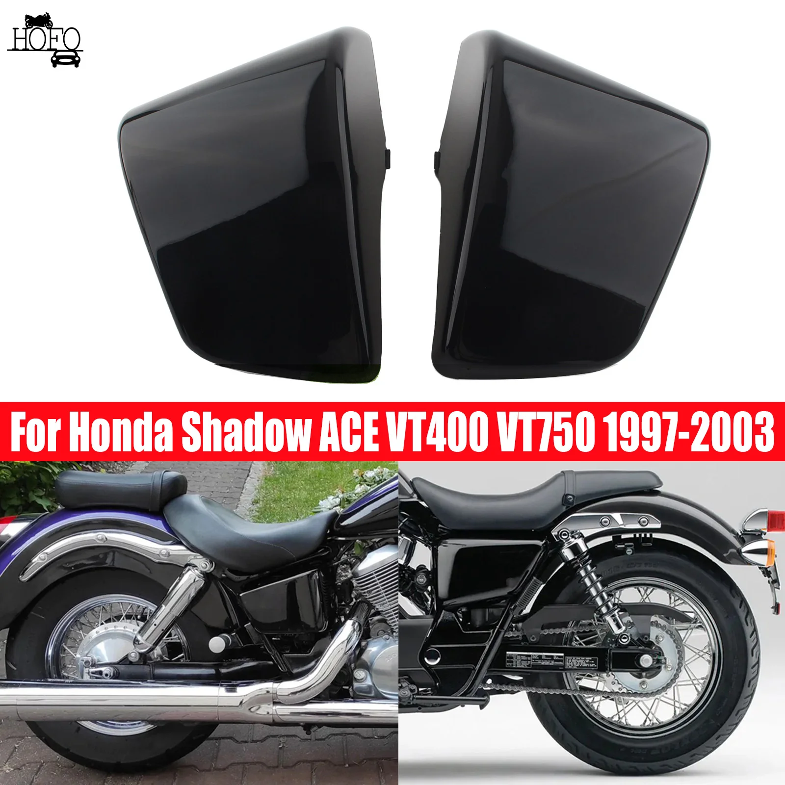 Motorcycle Left Right ABS Battery Side Fairing Cover Guard For Honda Shadow ACE VT400 VT750 1997-2003 Chrome/ Black
Motorcycle Left Right ABS Battery Side Fairing Cover Guard For Honda Shadow ACE VT400 VT750 1997-2003 Chrome/ Black