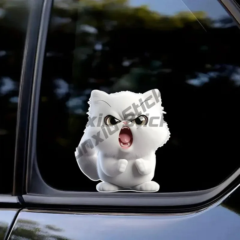 Angry Meowing White Cat Car Sticker - Durable PVC Decal with Playful Design, Used for Cars, Motorcycles, Laptops
Angry Meowing White Cat Car Sticker - Durable PVC Decal with Playful Design, Used for Cars, Motorcycles, Laptops