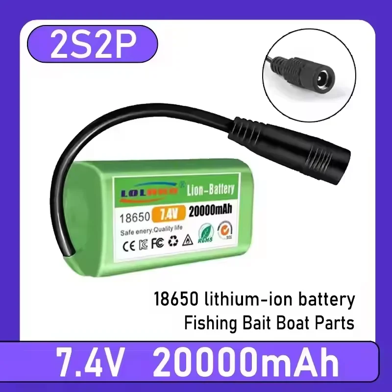 NEW 7.4V 20000mAh Battery For T188 T888 2011-5 V007 C18 H18 So on Remote Control RC Fishing Bait Boat Parts
NEW 7.4V 20000mAh Battery For T188 T888 2011-5 V007 C18 H18 So on Remote Control RC Fishing Bait Boat Parts