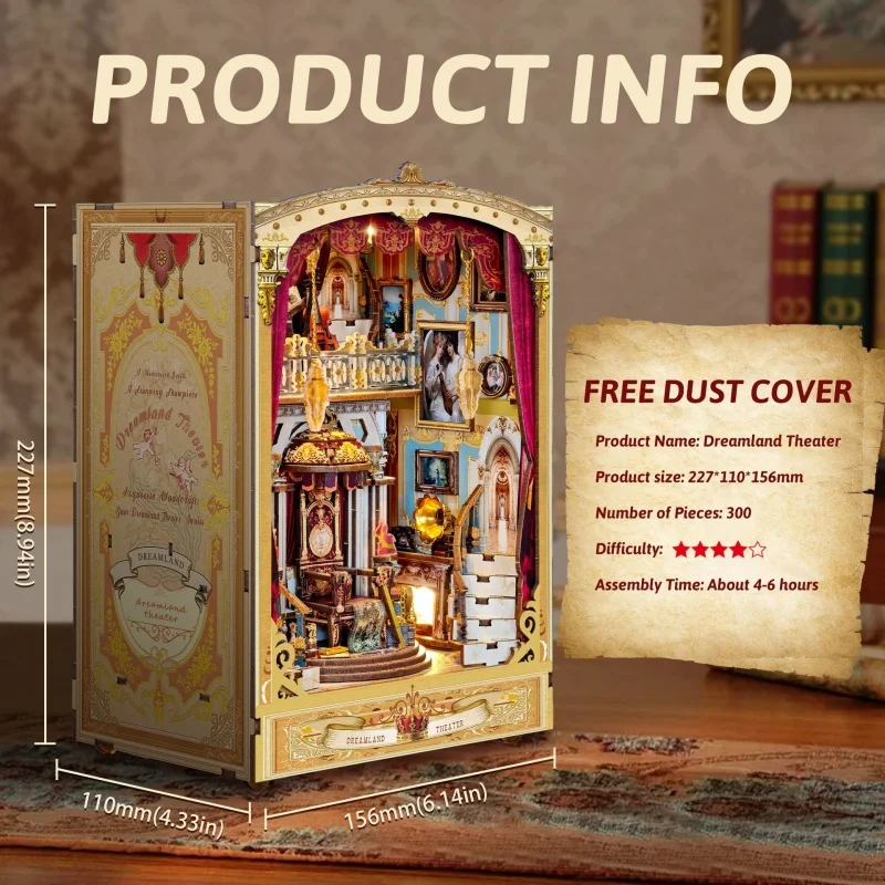 OUZEY Enchanted Opera House DIY Miniature - 3D Wooden Theater Model Building Kit, Creative Craft for Teens
OUZEY Enchanted Opera House DIY Miniature - 3D Wooden Theater Model Building Kit, Creative Craft for Teens