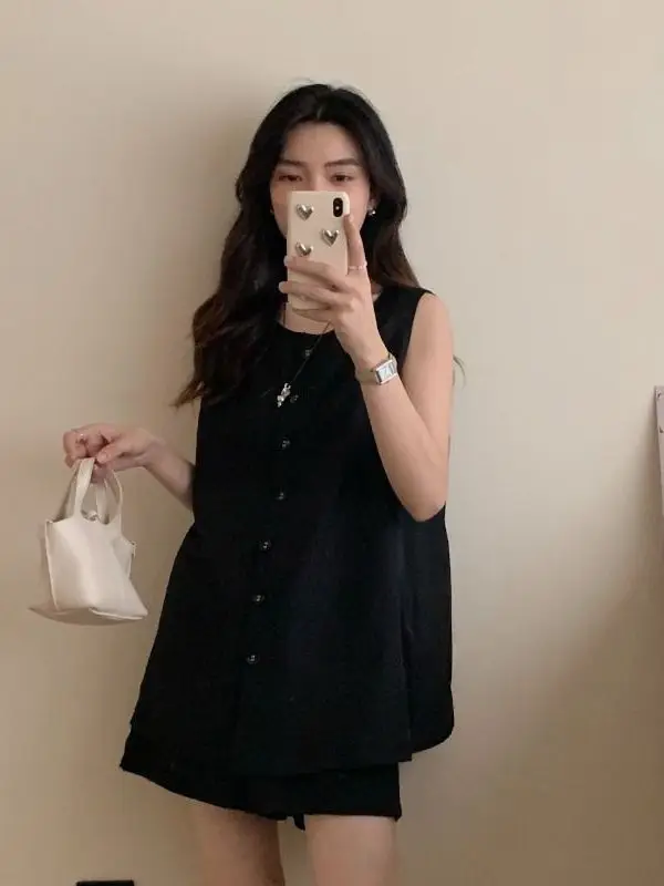 Summer 2026 Fashion Casual Loose Women's Sleeveless Top And Shorts Two-Piece Set Breathable Lightweight Comfortable Polyester
Summer 2026 Fashion Casual Loose Women's Sleeveless Top And Shorts Two-Piece Set Breathable Lightweight Comfortable Polyester