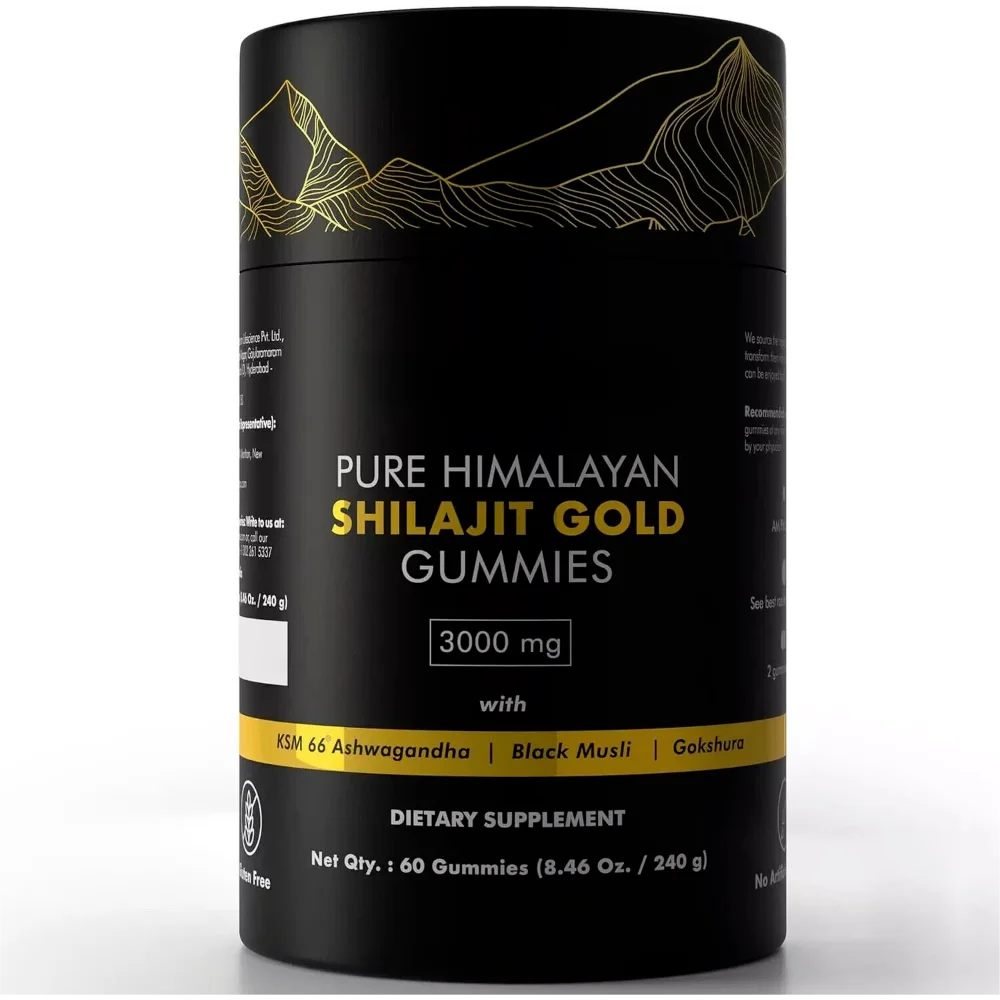 Discover the Power of 100% Pure Himalayan Shilajit Gummies for Immune Boost: Enhanced with Ashwagandha and Chaga Mushroom
Discover the Power of 100% Pure Himalayan Shilajit Gummies for Immune Boost: Enhanced with Ashwagandha and Chaga Mushroom
